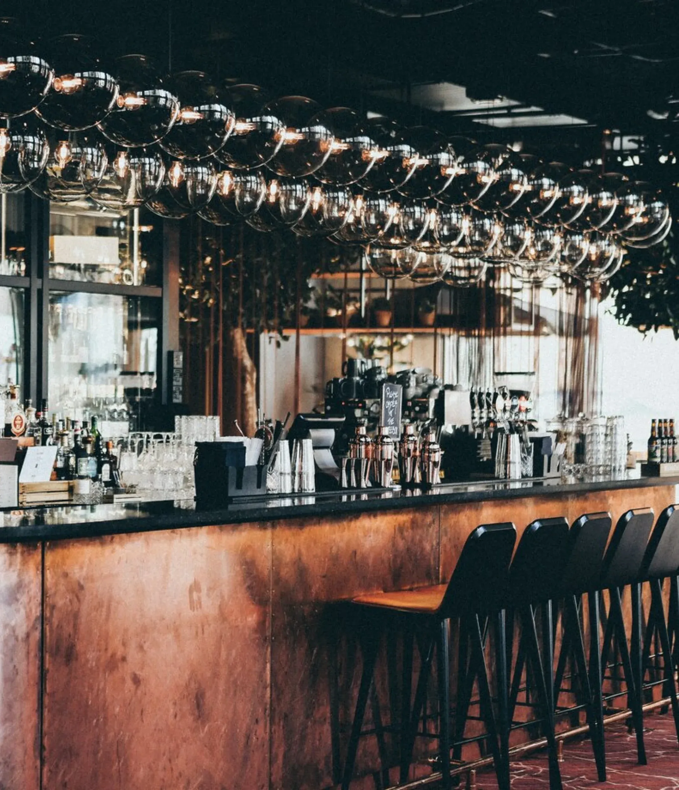 Bar design web app layout and equipment placement screens