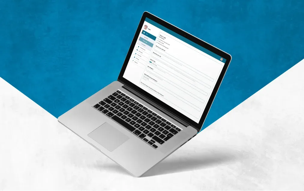 Professional business web development marketplace screens