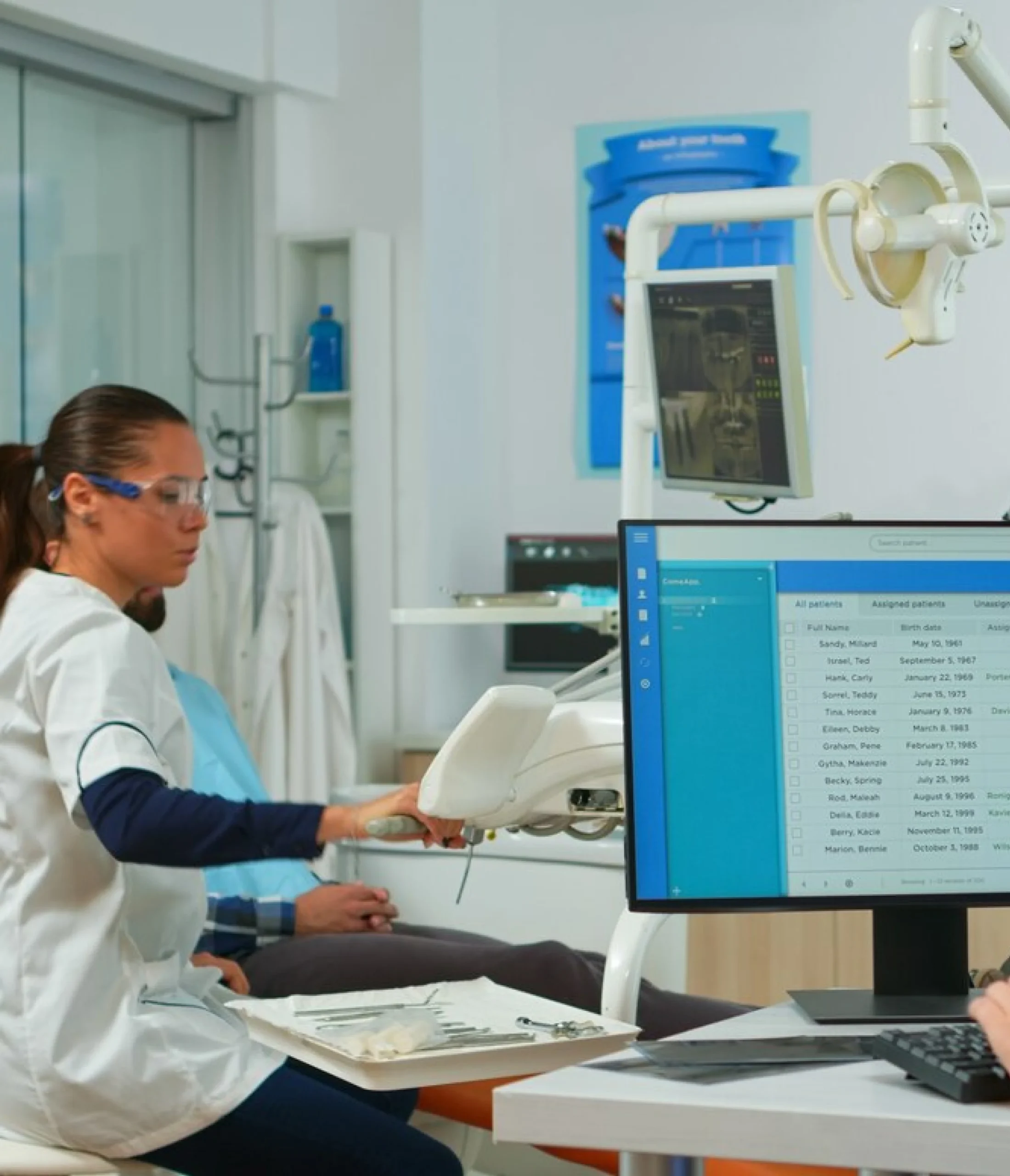Surgical scheduling management software interface screens